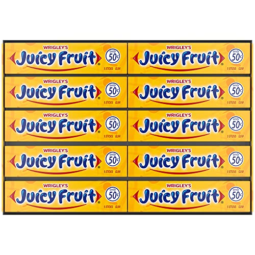 Wrigley’s JUICY FRUIT Gum WRIGLEY'S Chewing Gum Bulk Pack, 5 Stick (Pack of 40)